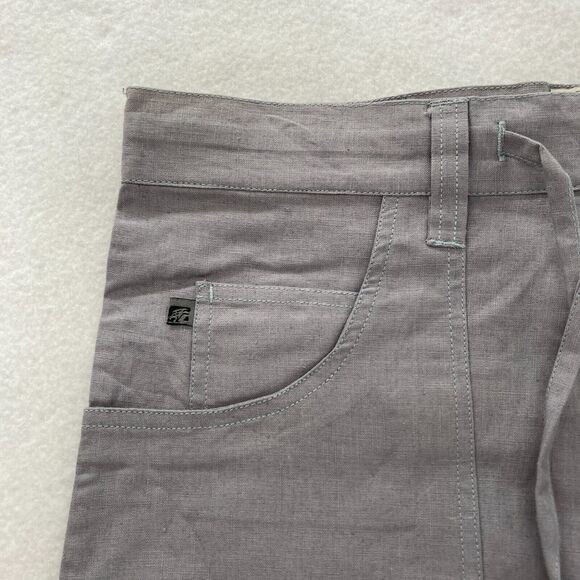 Vintage Clench Jeans Linen Pants Mens XL Gray Baggy Straight Lion Embroidery Y2K - Picture 3 of 14